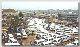Kampala, Old Taxi Park - zum Vergrern clicken!